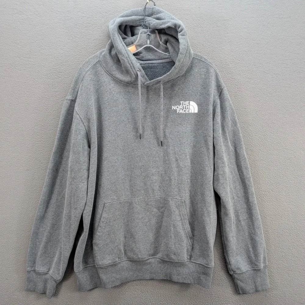 The North Face Hoodie Men's Size L Gray Never Stop Exploring Pullover Athletic